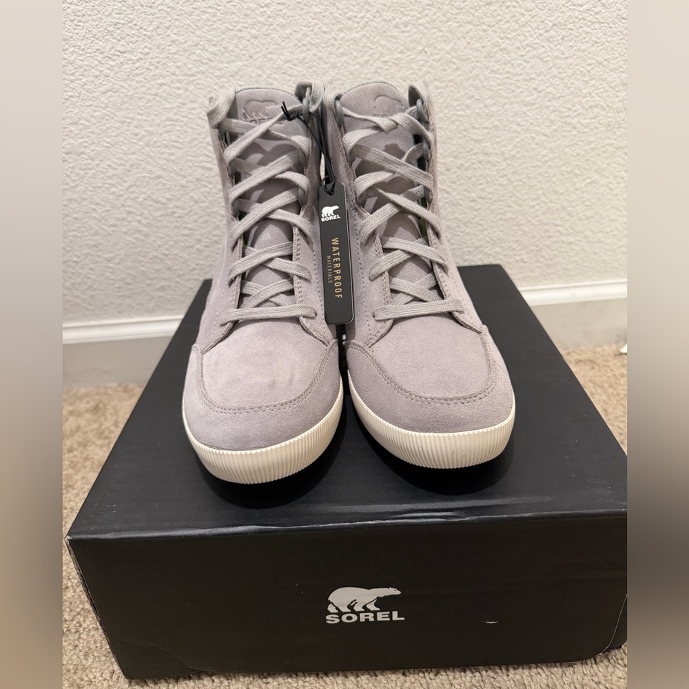 “New” Sorel OUT&ABOUT Gray WedgeSneakers size9.5,10